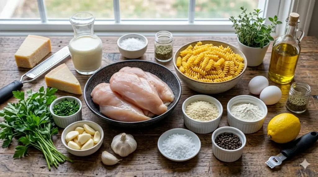 Garlic Parmesan Chicken Pasta Recipe