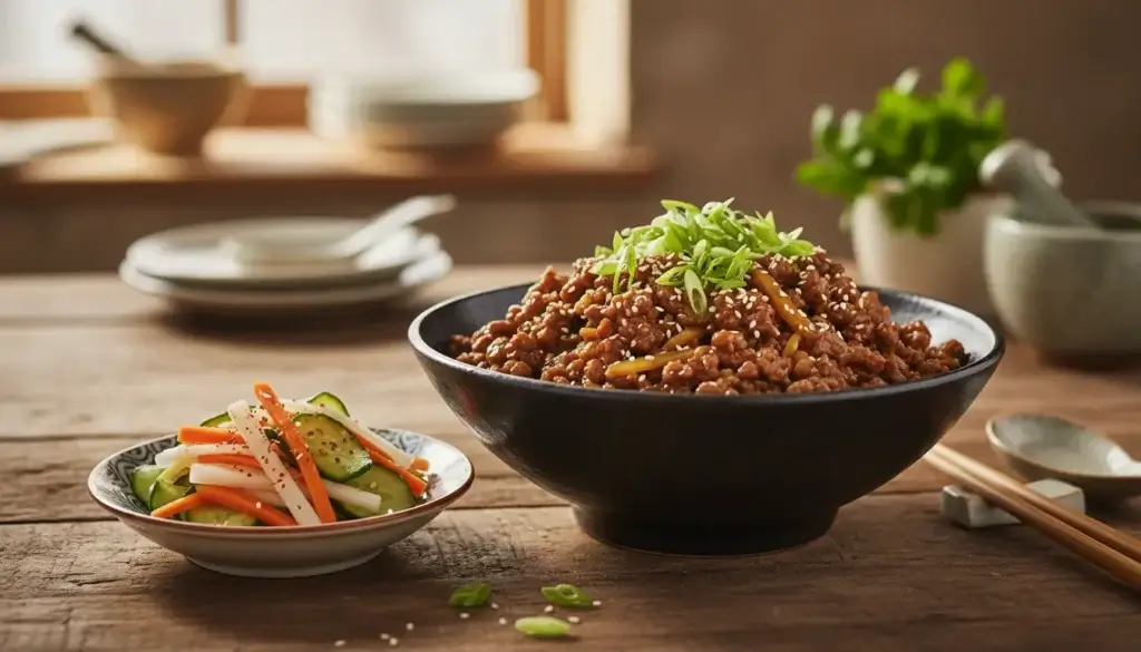 Easy Korean Ground Beef Bowl Recipe