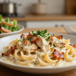 Cream Cheese Bacon Chicken Pasta